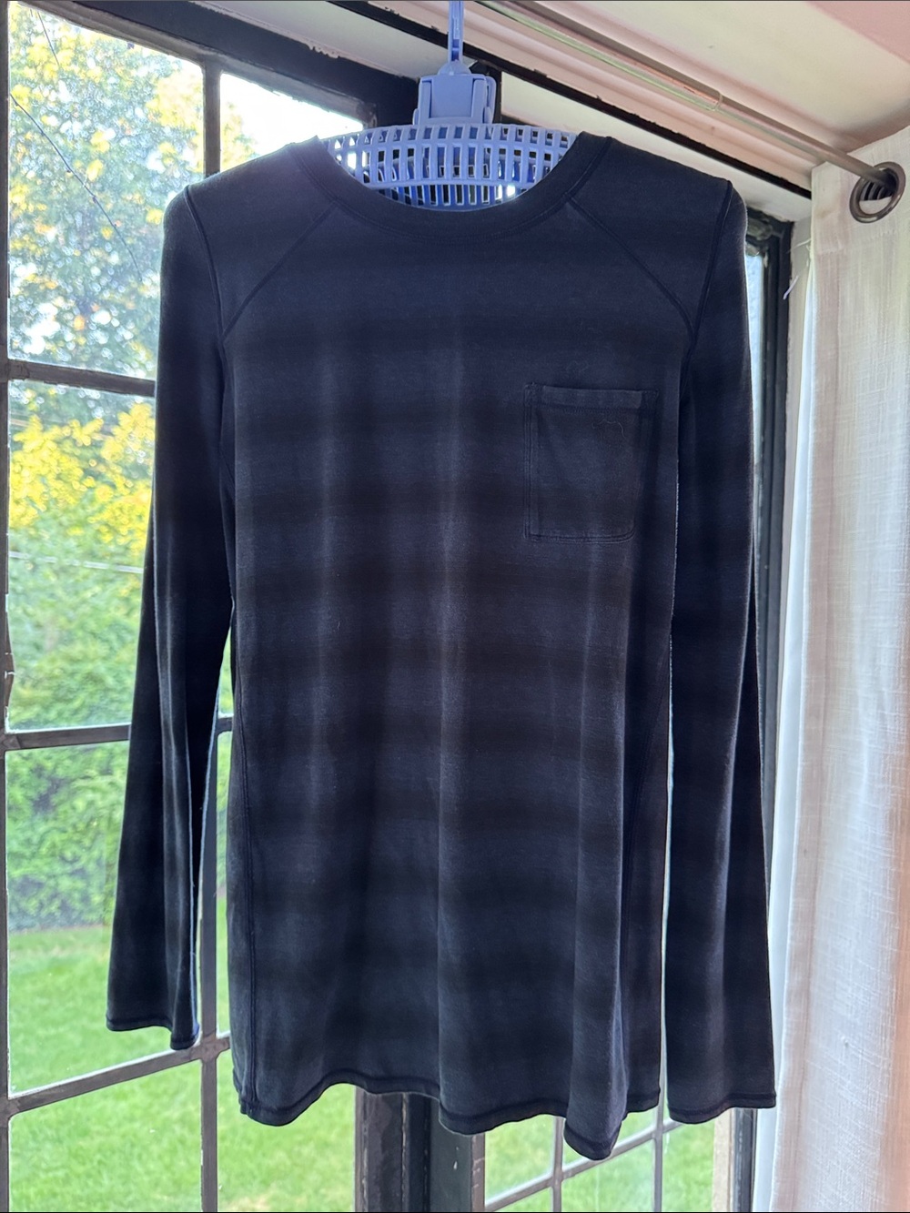 lululemon athletica Long-Sleeve Black Crew with Chest Pocket